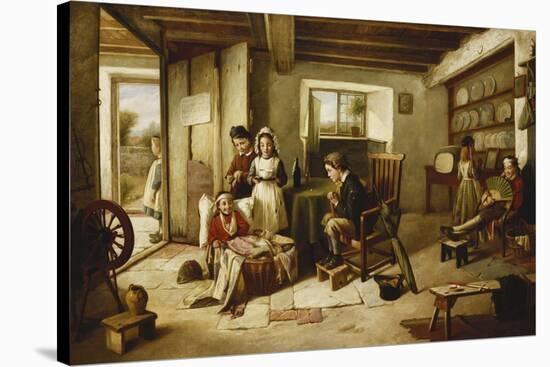 Horspittal for Woonded Solgers Home from Egipt-Charles Hunt-Stretched Canvas