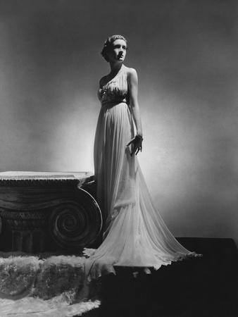 Vogue - February 1936 - Chiffon Gown by Madame Gres