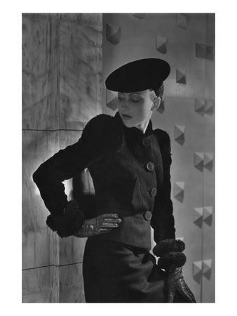 Vogue - September 1935 - Cora Hemmet Modeling Schiaparelli