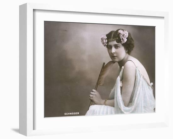 Hortense Schneider French Soprano Singer Who Appeared in Many of Offenbach's Operettas-null-Framed Photographic Print