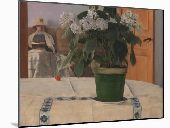 Hortensia, 1884-Fernand Khnopff-Mounted Giclee Print