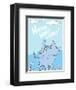 Horton Hears a Who (on blue)-Theodor (Dr. Seuss) Geisel-Framed Art Print