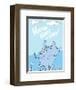 Horton Hears a Who (on blue)-Theodor (Dr. Seuss) Geisel-Framed Art Print