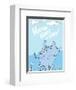Horton Hears a Who (on blue)-Theodor (Dr. Seuss) Geisel-Framed Art Print