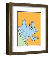 Horton Hears a Who (on orange)-Theodor (Dr. Seuss) Geisel-Framed Art Print