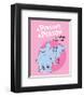 Horton Hears a Who (pink circle)-Theodor (Dr. Seuss) Geisel-Framed Art Print