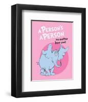 Horton Hears a Who (pink circle)-Theodor (Dr. Seuss) Geisel-Framed Art Print