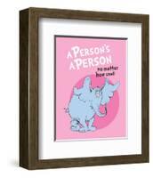 Horton Hears a Who (pink circle)-Theodor (Dr. Seuss) Geisel-Framed Art Print