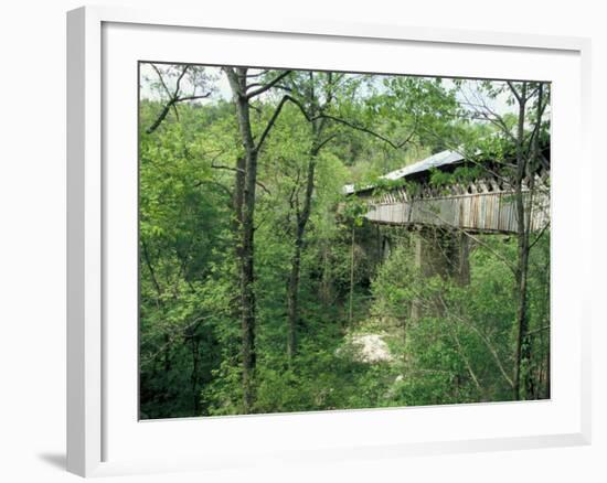 Horton Mill Covered Bridge, Alabama, USA-William Sutton-Framed Photographic Print