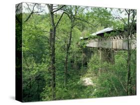 Horton Mill Covered Bridge, Alabama, USA-William Sutton-Stretched Canvas