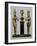 Horus and Isis to Either Side of Osiris upon a Column, Third Intermediate Period 985-715 BC-null-Framed Photographic Print