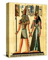 Horus and Nefertiti-null-Stretched Canvas