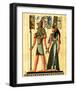 Horus and Nefertiti-null-Framed Art Print