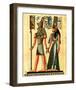 Horus and Nefertiti-null-Framed Art Print