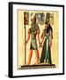 Horus and Nefertiti-null-Framed Art Print