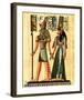 Horus and Nefertiti-null-Framed Art Print