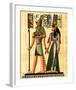 Horus and Nefertiti-null-Framed Art Print