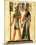 Horus and Nefertiti-null-Mounted Art Print