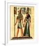 Horus and Nefertiti-null-Framed Art Print