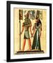 Horus and Nefertiti-null-Framed Art Print