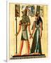 Horus and Nefertiti-null-Framed Art Print