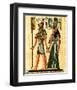 Horus and Nefertiti-null-Framed Art Print