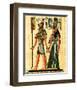 Horus and Nefertiti-null-Framed Art Print