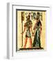 Horus and Nefertiti-null-Framed Art Print