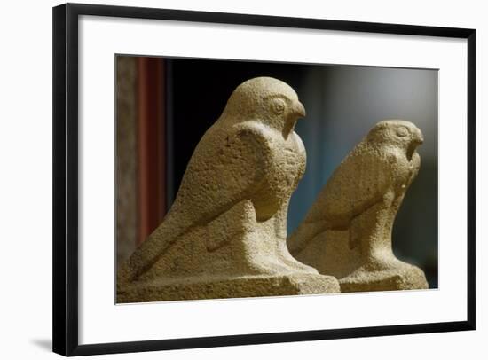 Horus in Form of Hawk, Stone Statues-null-Framed Giclee Print