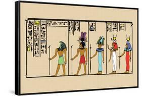 Horus, Ras, Isis and Ra-Ta-J. Gardner Wilkinson-Framed Stretched Canvas