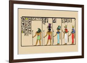 Horus, Ras, Isis and Ra-Ta-J. Gardner Wilkinson-Framed Art Print