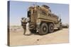 Hospital Corpsman Loads Up a Mine Resistant Ambush Protected Vehicle-null-Stretched Canvas