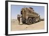Hospital Corpsman Loads Up a Mine Resistant Ambush Protected Vehicle-null-Framed Photographic Print