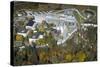 Hospital, Garmisch-Partenkirchen, Aerial Shot, Bavaria, Autumn Mood-Frank Fleischmann-Stretched Canvas