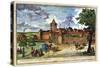 Hospital Gate, Nuremberg, Germany, 17th or 18th Century-John Adam-Stretched Canvas