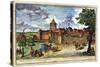 Hospital Gate, Nuremberg, Germany, 17th or 18th Century-John Adam-Stretched Canvas