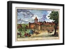 Hospital Gate, Nuremberg, Germany, 17th or 18th Century-John Adam-Framed Giclee Print