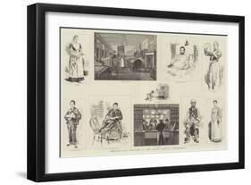 Hospital Life, Sketches at the London Hospital, Whitechapel-William Douglas Almond-Framed Giclee Print