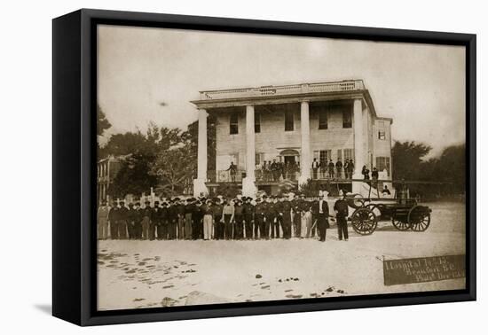 Hospital No.15, Beaufort, South Carolina, 1864 (B/W Photo)-Mathew Brady-Framed Stretched Canvas