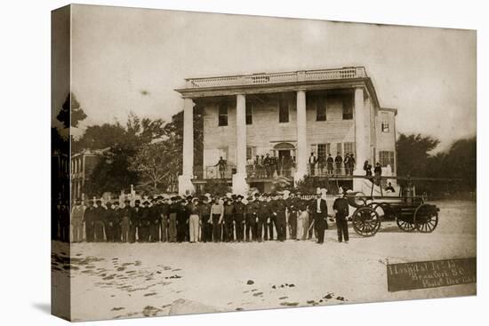 Hospital No.15, Beaufort, South Carolina, 1864 (B/W Photo)-Mathew Brady-Stretched Canvas