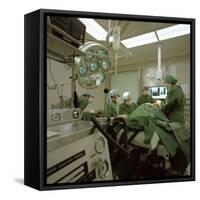 Hospital Operating Theatre, Royal Masonic Hospital, Hammersmith, London, 1980-Michael Walters-Framed Stretched Canvas