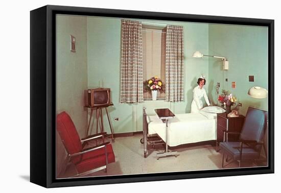 Hospital Room of the Fifties-null-Framed Stretched Canvas
