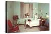 Hospital Room of the Fifties-null-Stretched Canvas