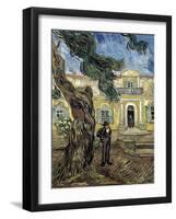 Hospital Saint Paul at Saint-Rémy-De-Provence-Vincent van Gogh-Framed Art Print