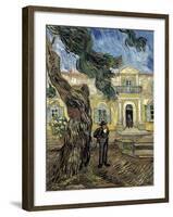 Hospital Saint Paul at Saint-Rémy-De-Provence-Vincent van Gogh-Framed Art Print