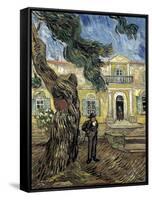 Hospital Saint Paul at Saint-Rémy-De-Provence-Vincent van Gogh-Framed Stretched Canvas