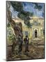 Hospital Saint Paul at Saint-Rémy-De-Provence-Vincent van Gogh-Mounted Art Print