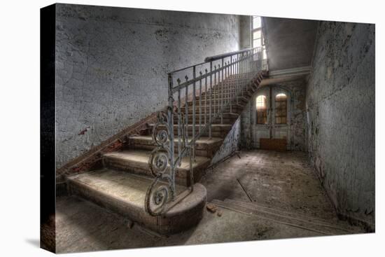 Hospital Stairs-kre_geg-Stretched Canvas