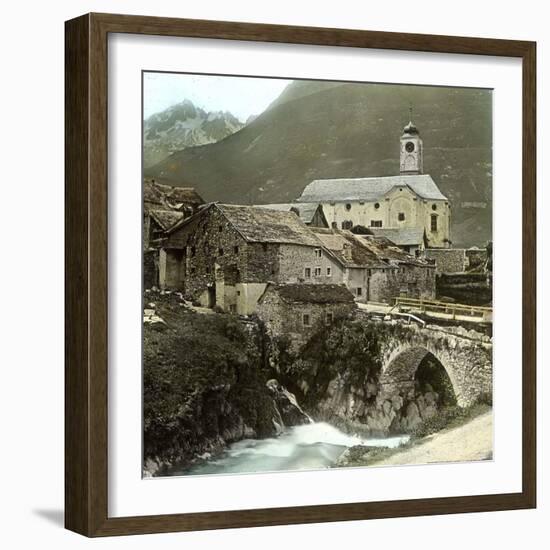 Hospital (Switzerland), the Old Bridge-Leon, Levy et Fils-Framed Photographic Print