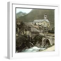 Hospital (Switzerland), the Old Bridge-Leon, Levy et Fils-Framed Photographic Print